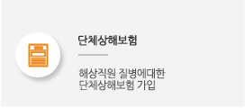 단체상해보험:해상직원 질병에대한 단체상해보험 가입